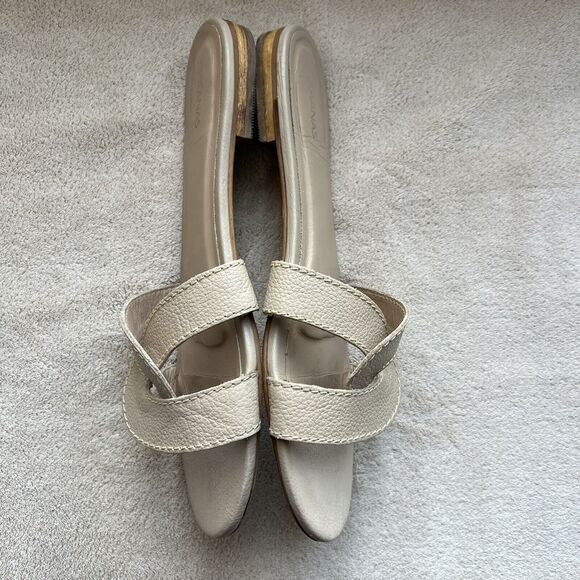 Kaanas Santorini Infinity Loop Nude Tan Leather Strappy Flat Sandals Women’s 11 - Picture 5 of 15